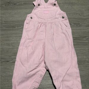OshKosh B'gosh Pink Striped Overalls